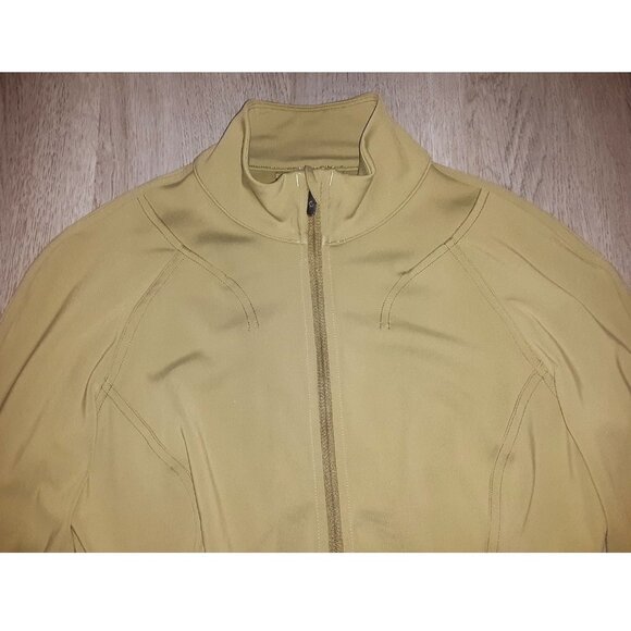 Lululemon InStill Full Zip Jacket Bronze Green Size 6 Activewear Running Yoga - Picture 4 of 14